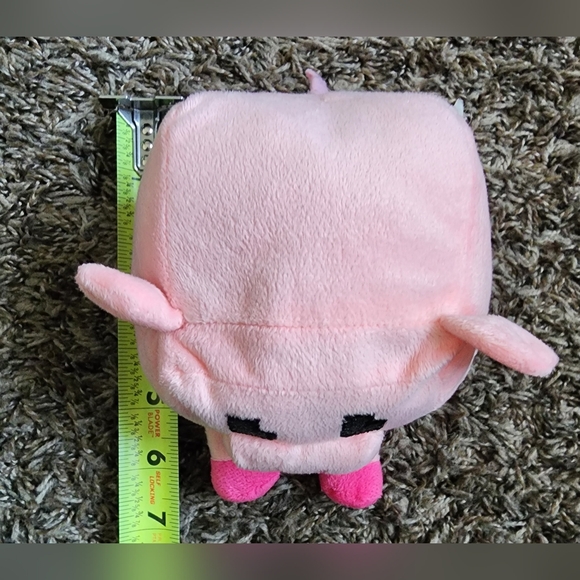 Minecraft Nanco Pixel Cube Pink Pig Plush - Picture 6 of 6